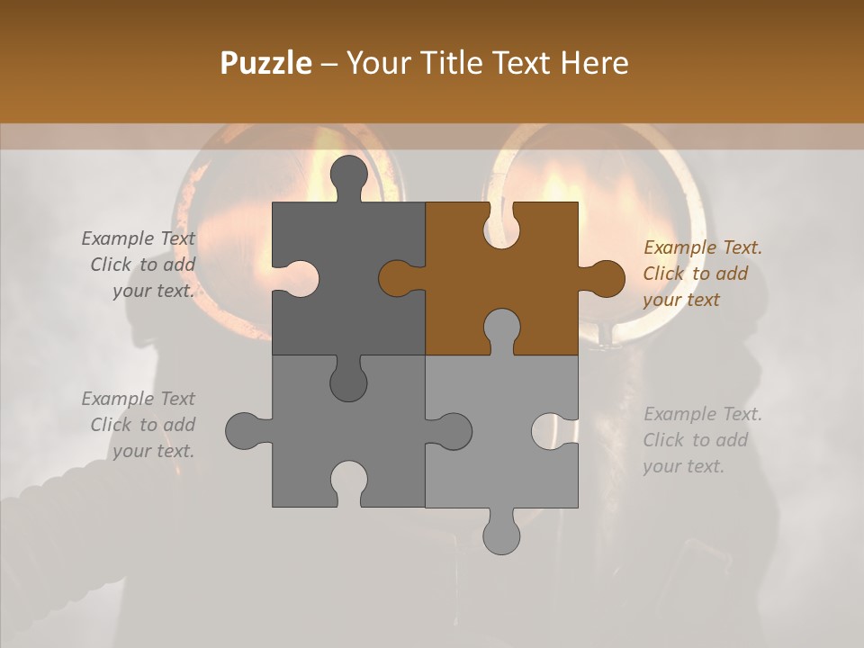 Fear Black Explosion PowerPoint Template