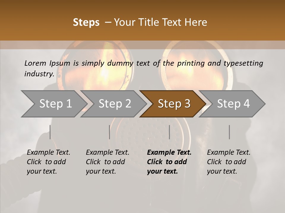Fear Black Explosion PowerPoint Template