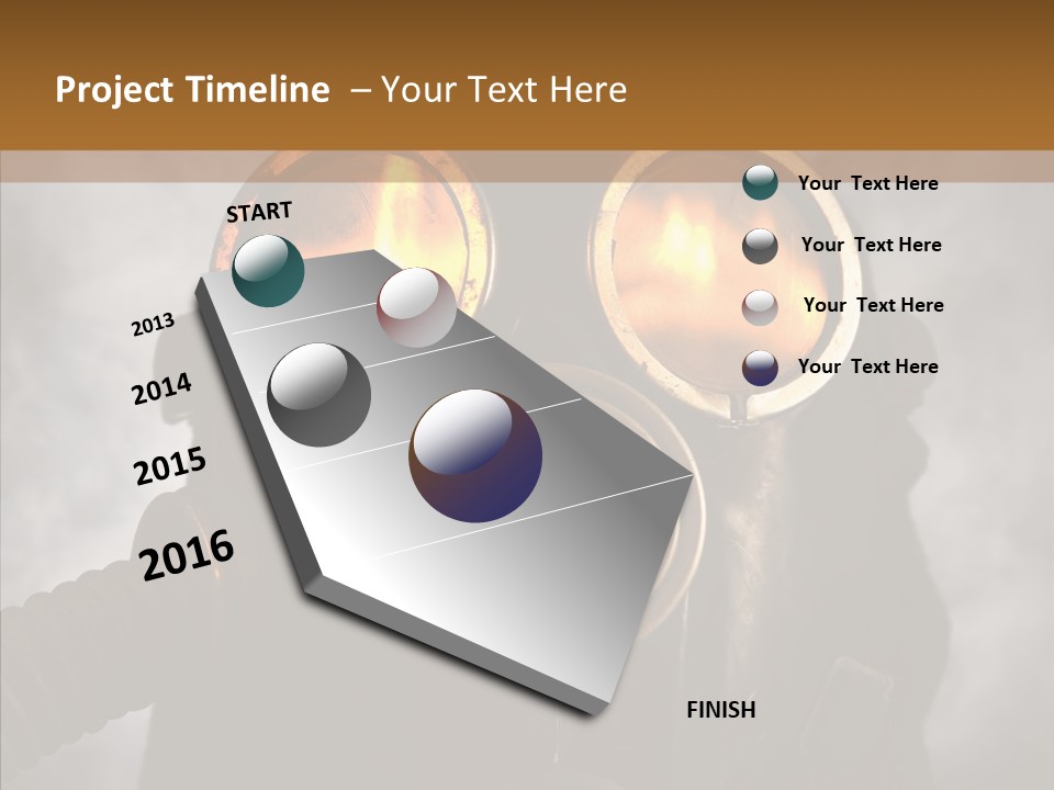 Fear Black Explosion PowerPoint Template