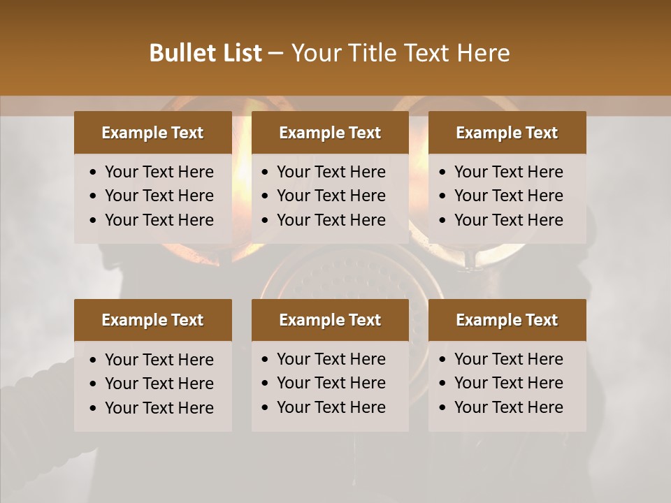 Fear Black Explosion PowerPoint Template