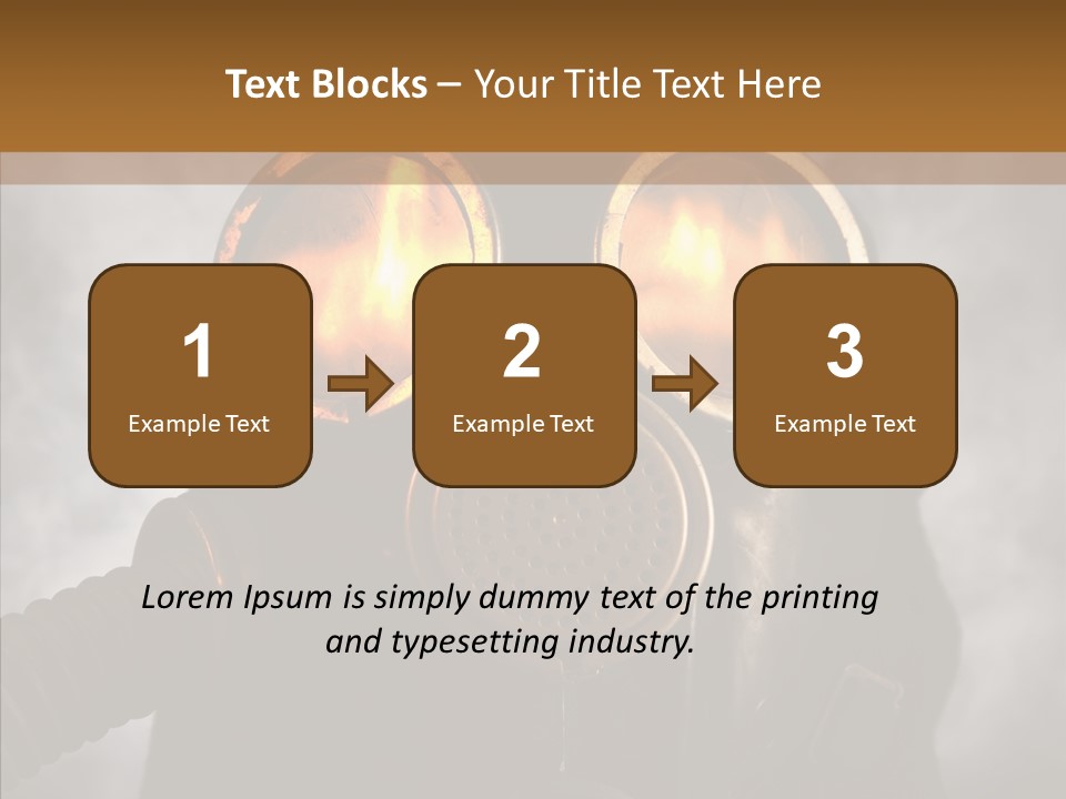 Fear Black Explosion PowerPoint Template