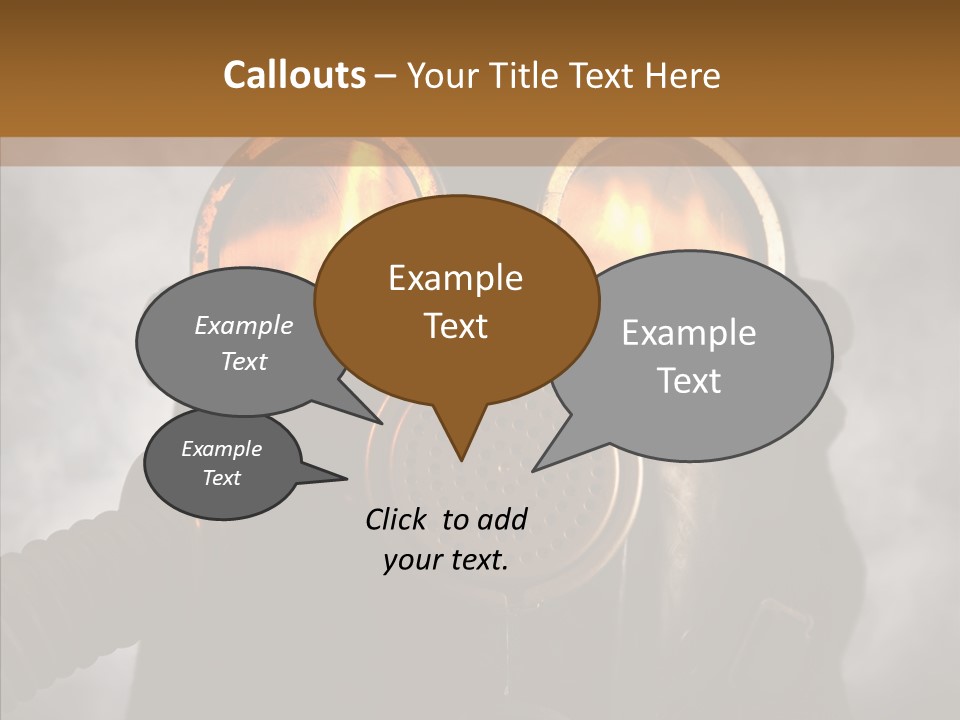 Fear Black Explosion PowerPoint Template