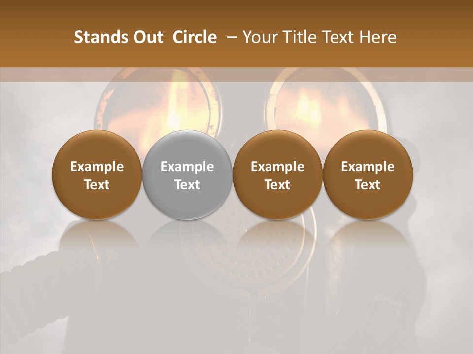 Fear Black Explosion PowerPoint Template