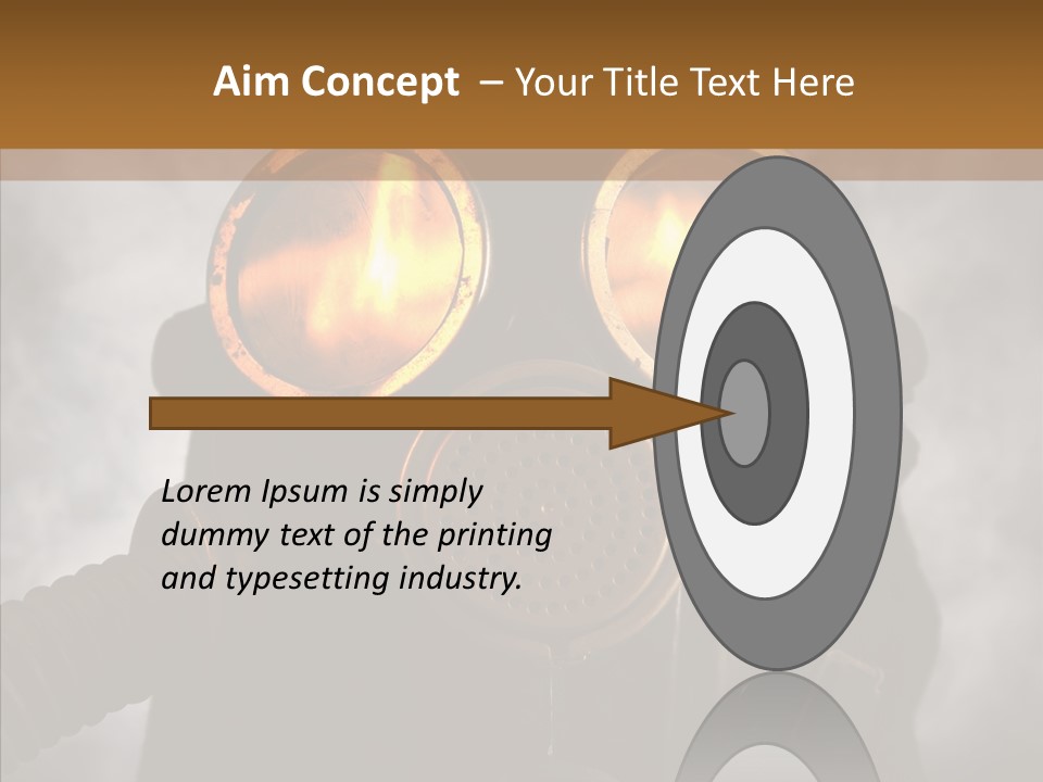 Fear Black Explosion PowerPoint Template