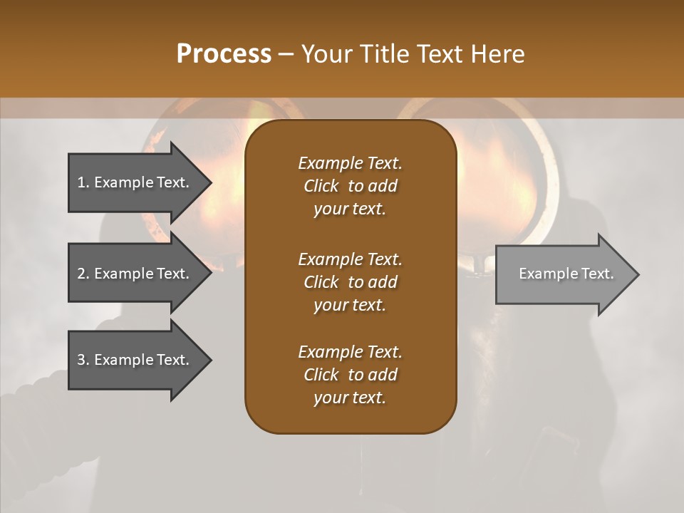Fear Black Explosion PowerPoint Template