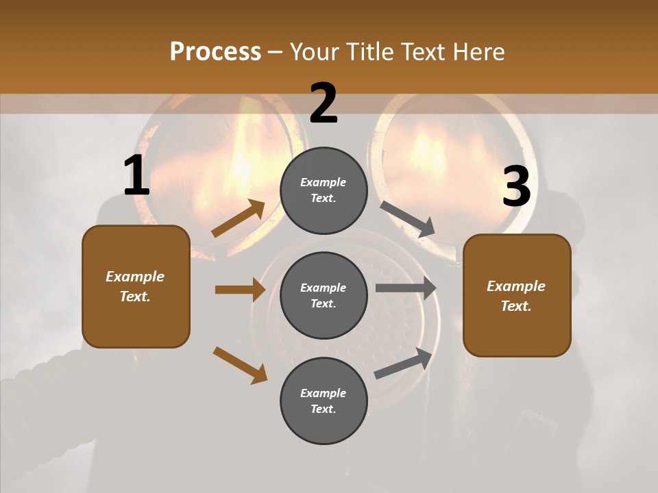 Fear Black Explosion PowerPoint Template