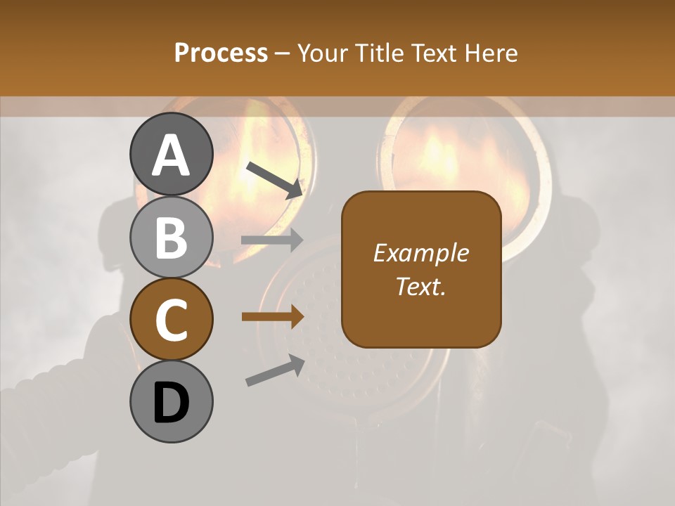 Fear Black Explosion PowerPoint Template