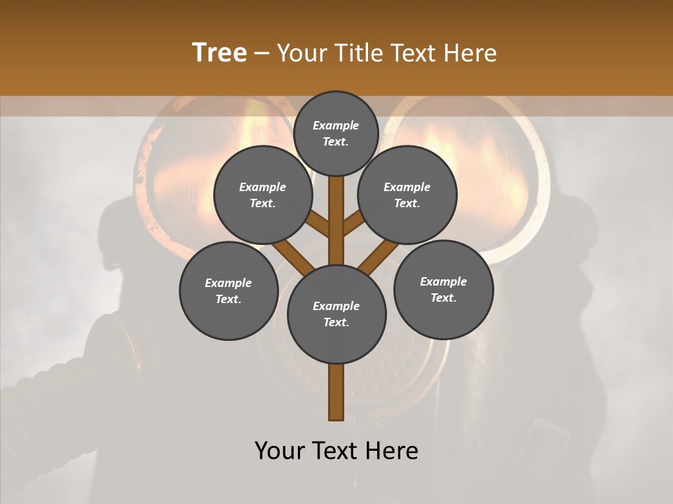 Fear Black Explosion PowerPoint Template