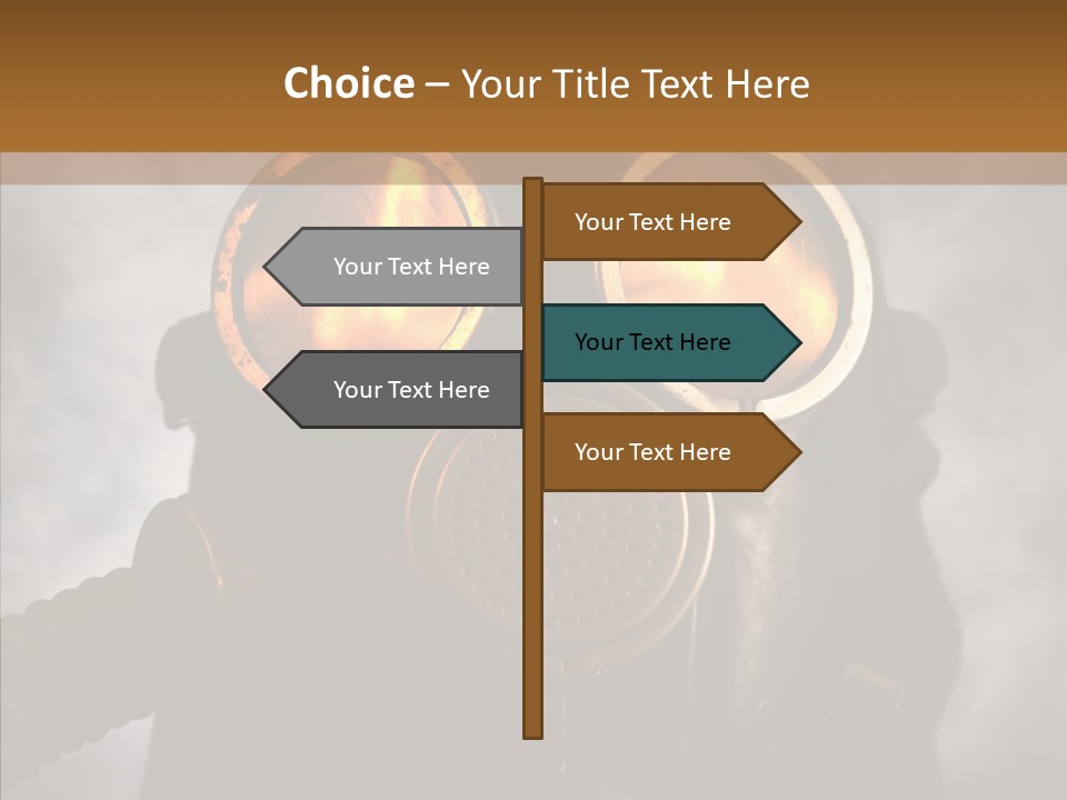 Fear Black Explosion PowerPoint Template
