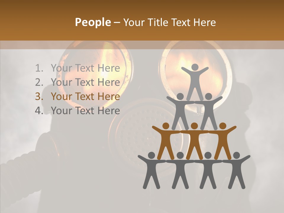 Fear Black Explosion PowerPoint Template