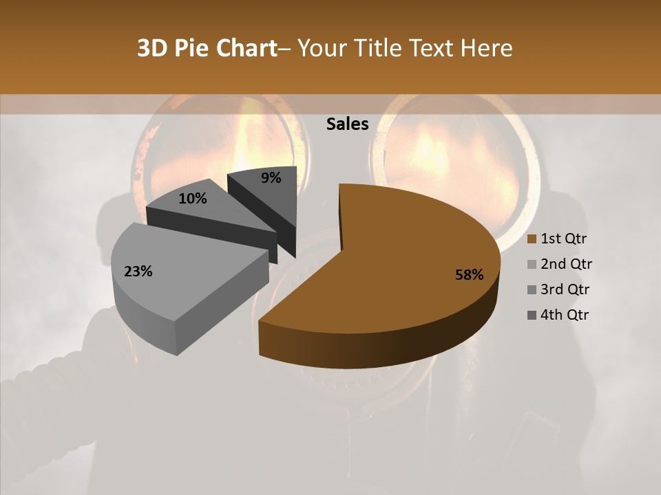 Fear Black Explosion PowerPoint Template
