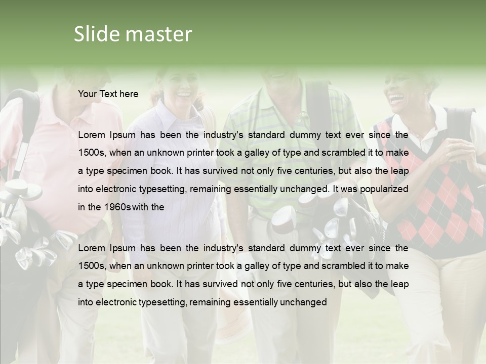 Fit American Active PowerPoint Template