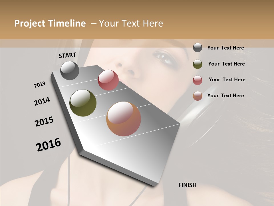 Person Enjoyment Party PowerPoint Template