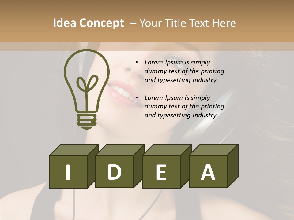 Person Enjoyment Party PowerPoint Template