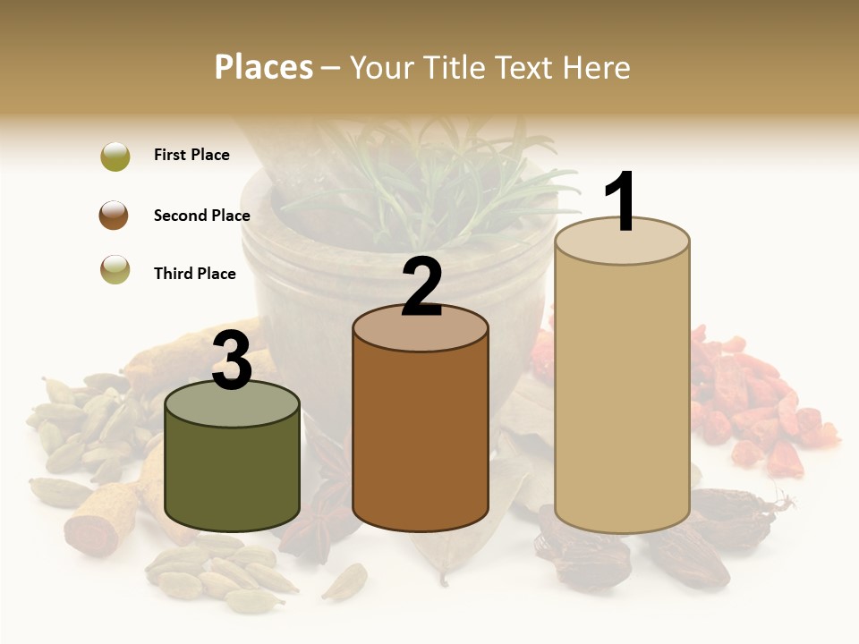 Studio Pestle Leaves PowerPoint Template