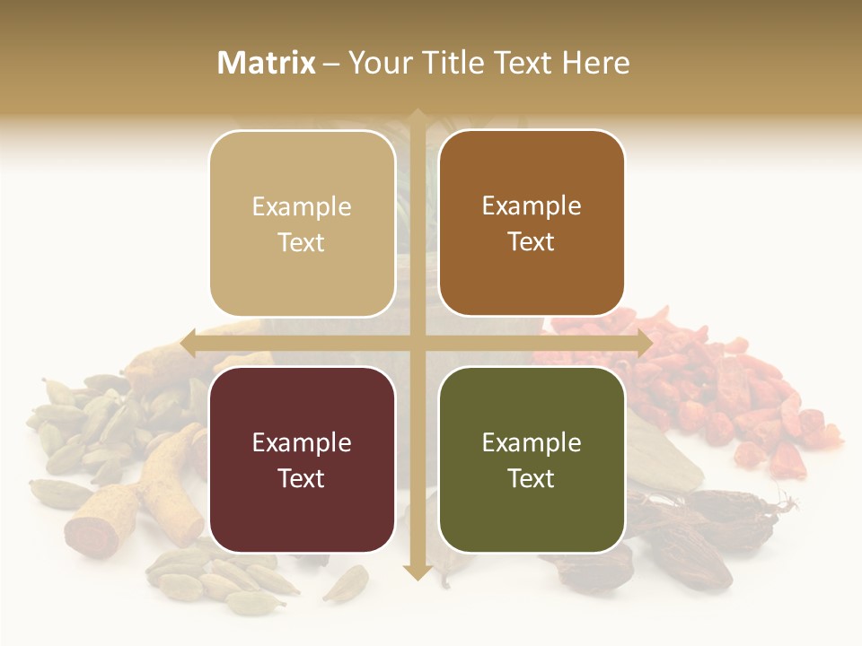 Studio Pestle Leaves PowerPoint Template