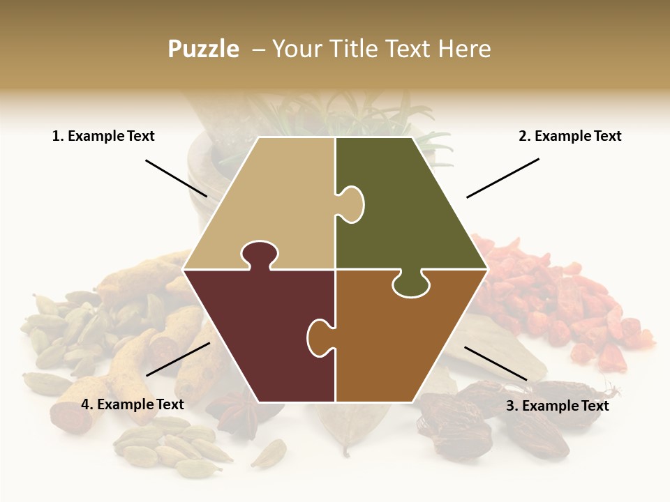 Studio Pestle Leaves PowerPoint Template