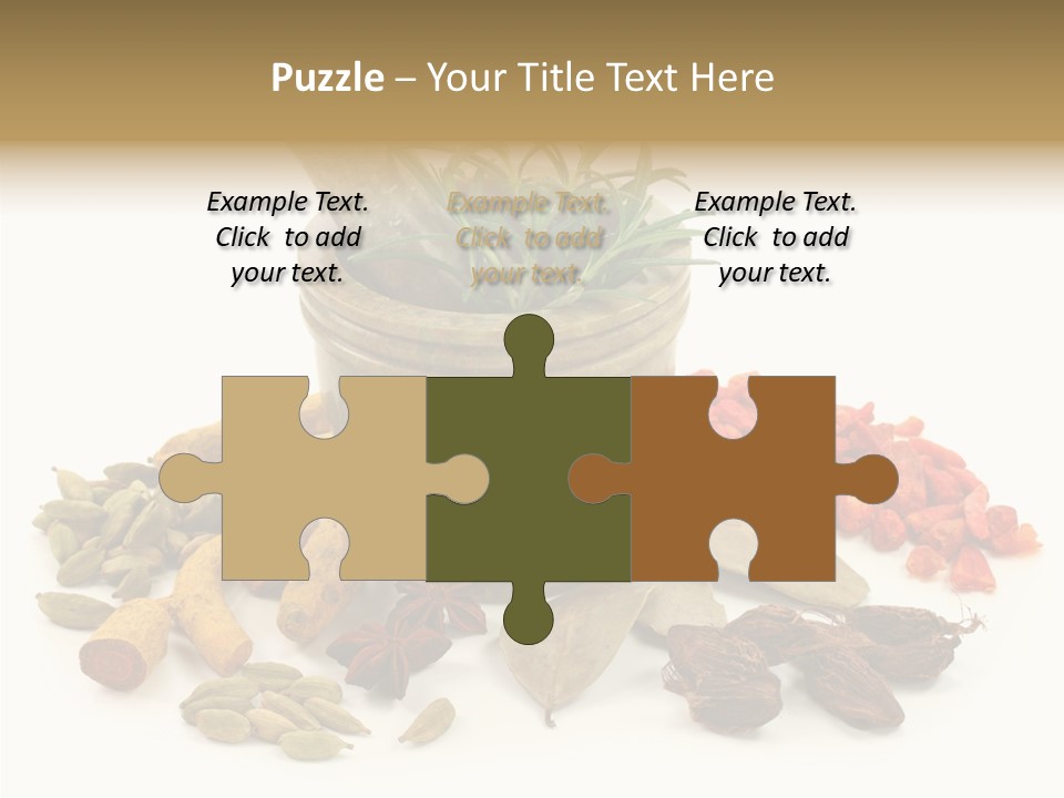 Studio Pestle Leaves PowerPoint Template