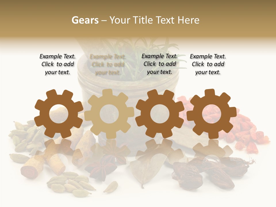 Studio Pestle Leaves PowerPoint Template