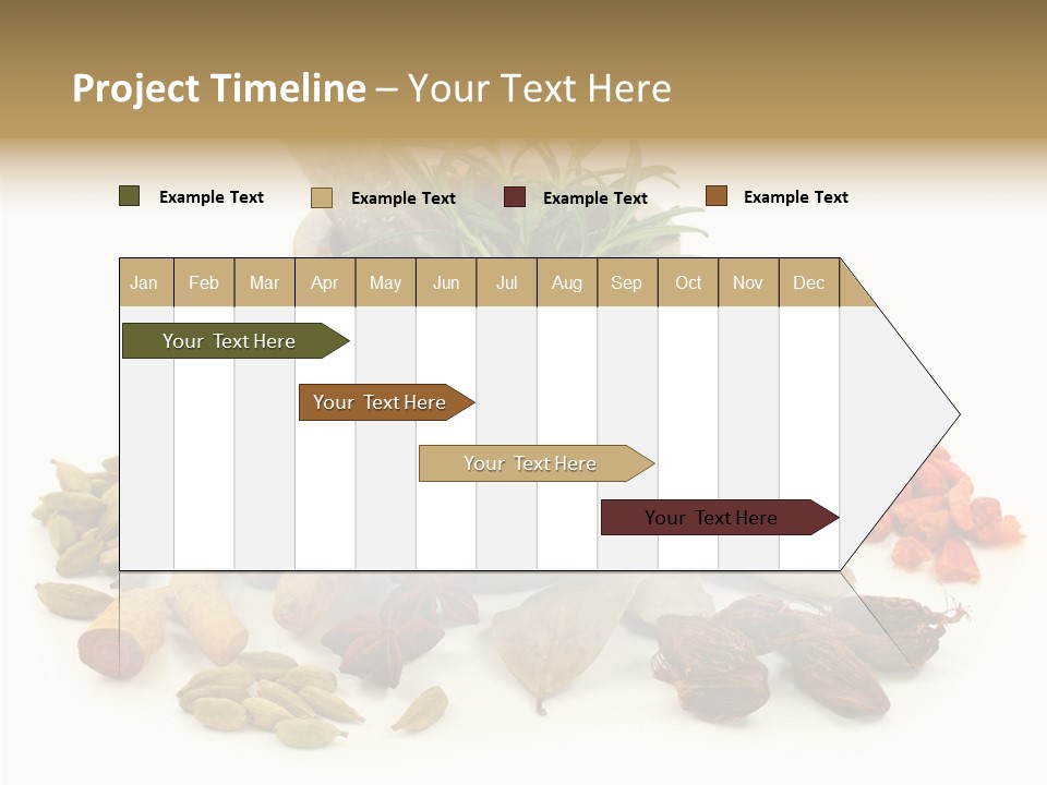 Studio Pestle Leaves PowerPoint Template