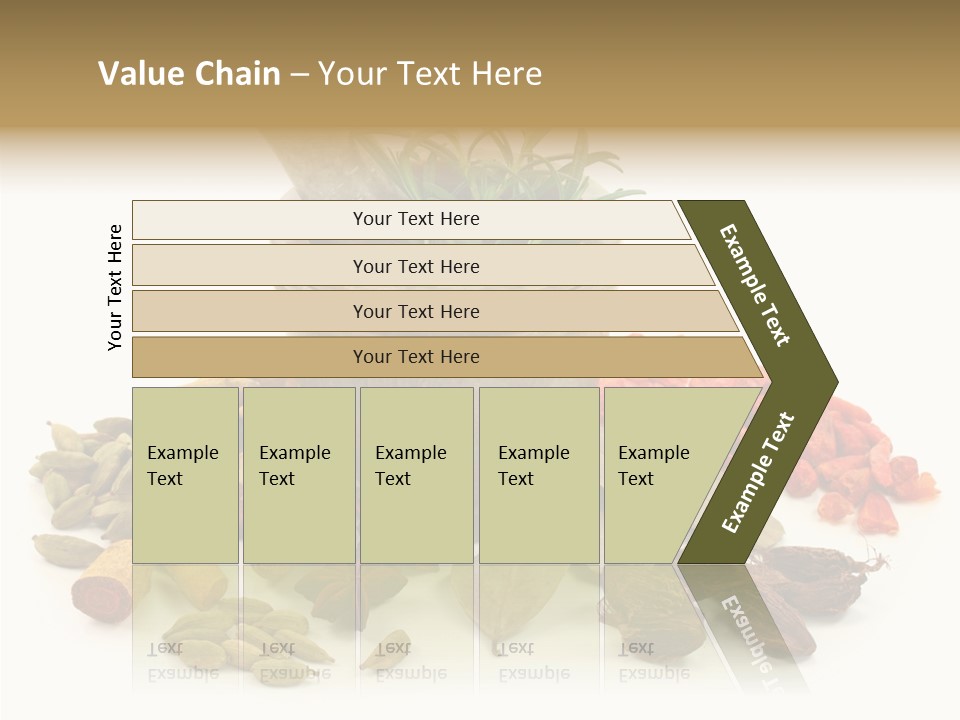 Studio Pestle Leaves PowerPoint Template