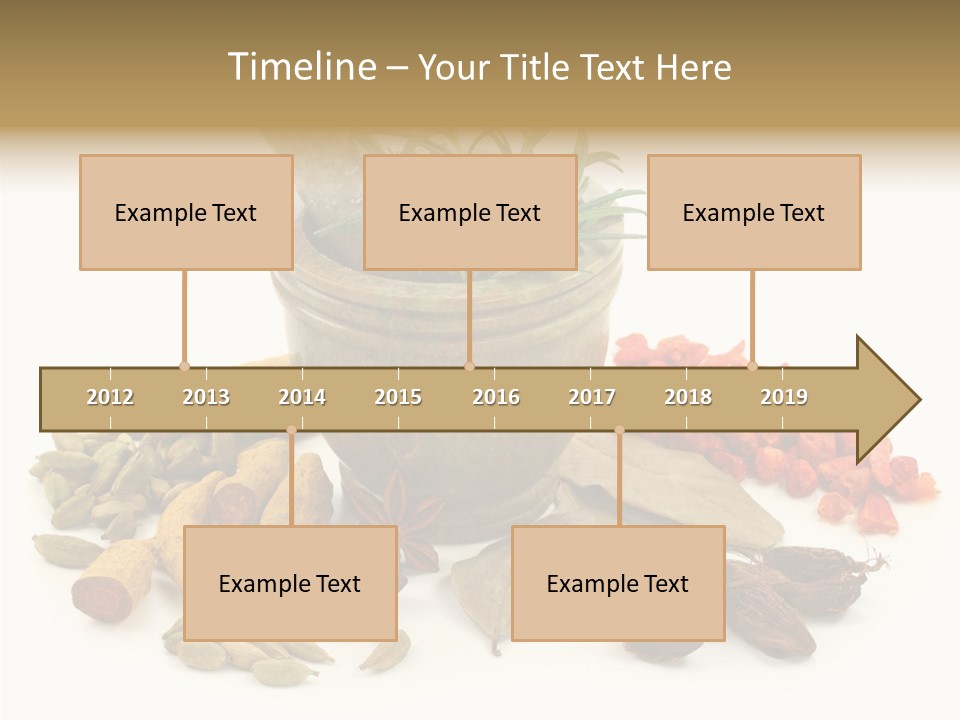 Studio Pestle Leaves PowerPoint Template