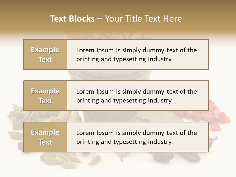 Studio Pestle Leaves PowerPoint Template