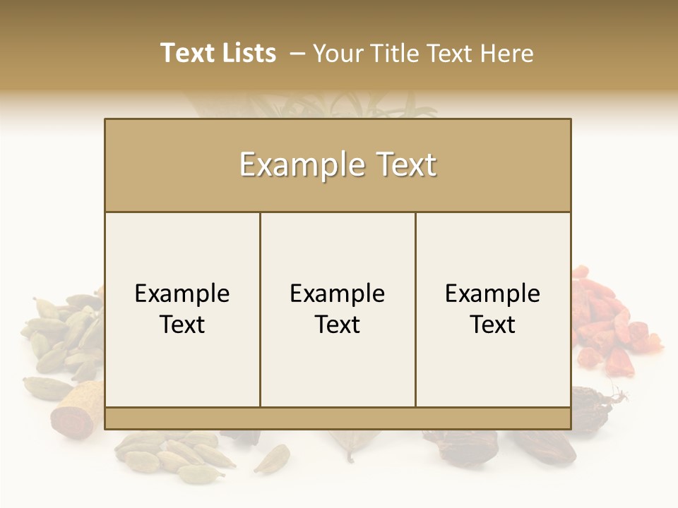 Studio Pestle Leaves PowerPoint Template