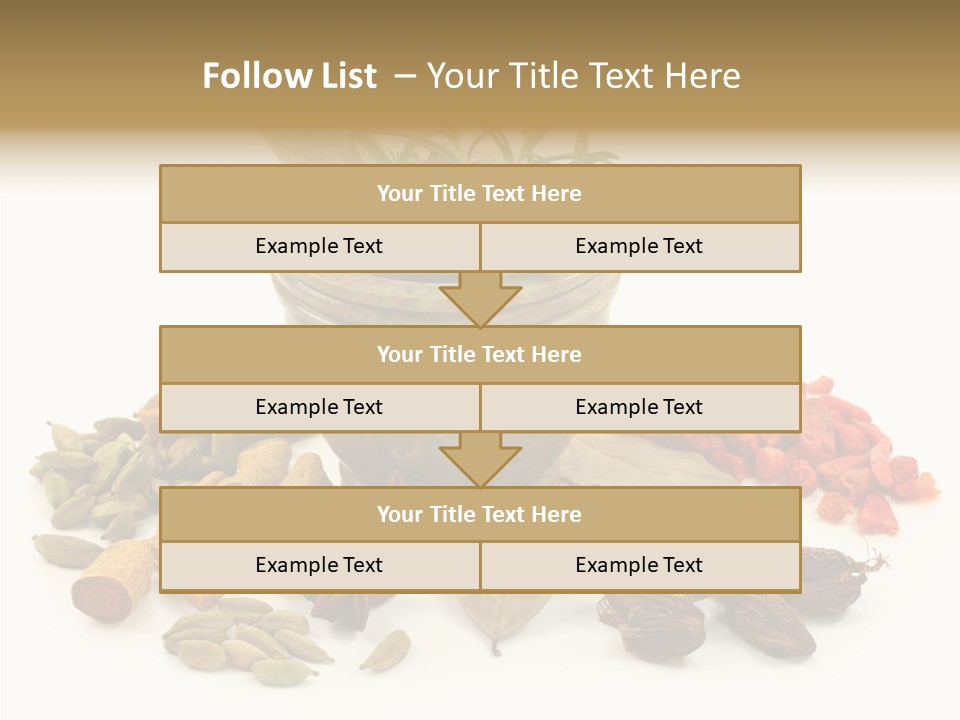 Studio Pestle Leaves PowerPoint Template