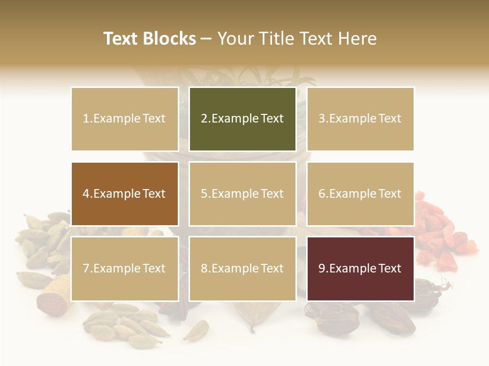 Studio Pestle Leaves PowerPoint Template