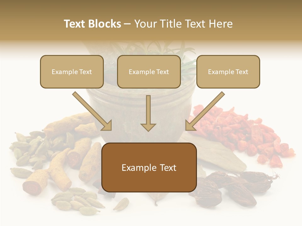 Studio Pestle Leaves PowerPoint Template