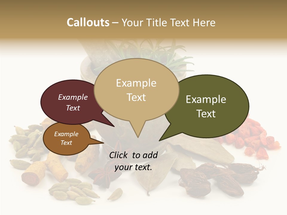 Studio Pestle Leaves PowerPoint Template