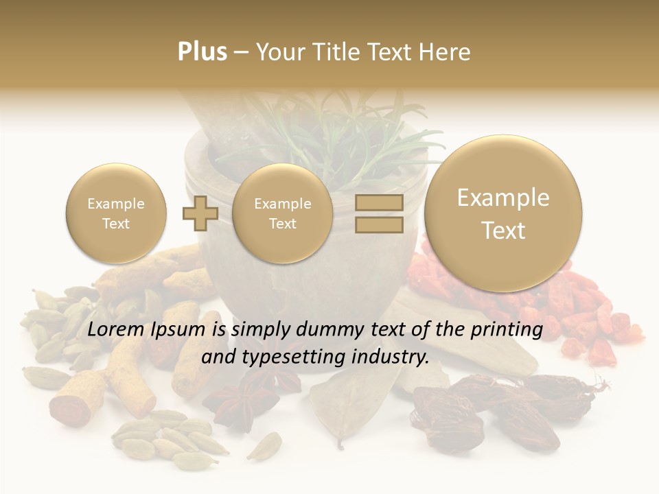 Studio Pestle Leaves PowerPoint Template