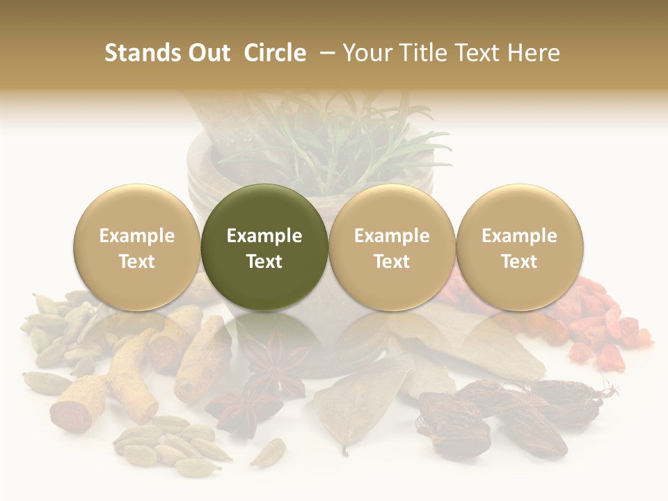 Studio Pestle Leaves PowerPoint Template