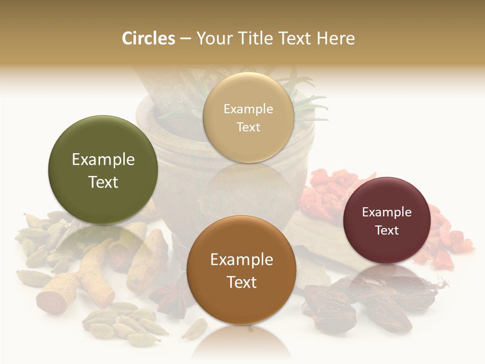 Studio Pestle Leaves PowerPoint Template