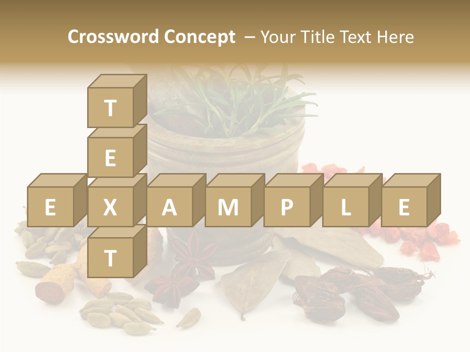 Studio Pestle Leaves PowerPoint Template