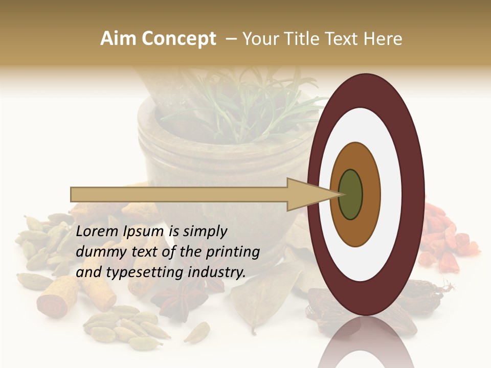 Studio Pestle Leaves PowerPoint Template