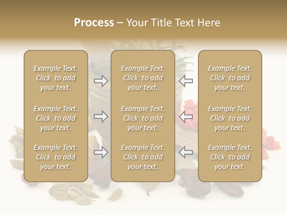Studio Pestle Leaves PowerPoint Template