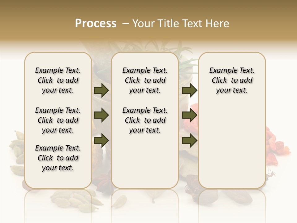 Studio Pestle Leaves PowerPoint Template