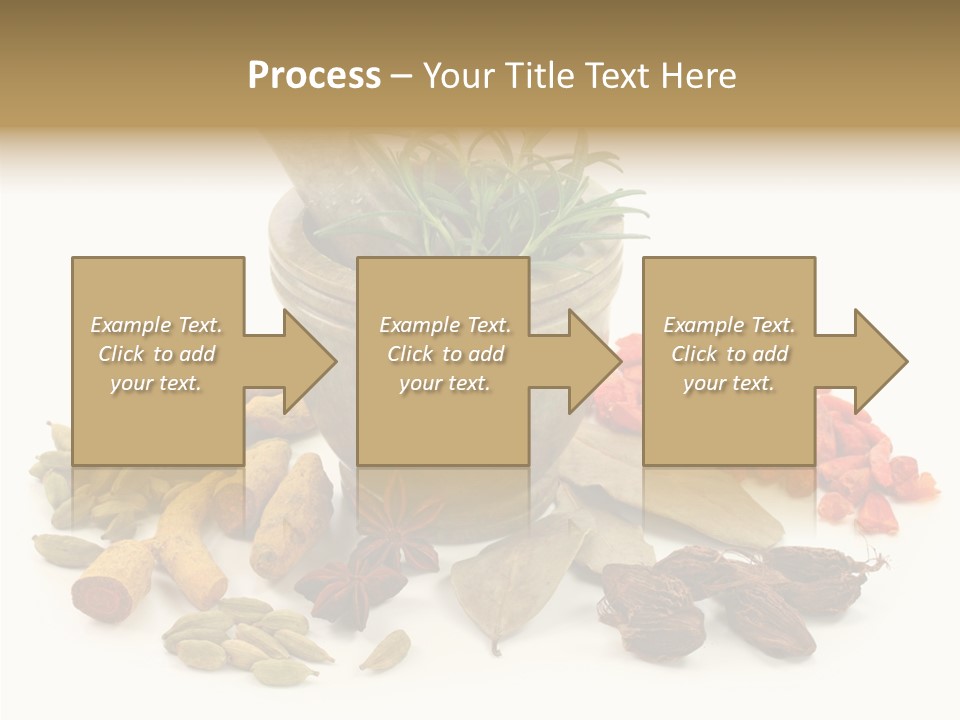 Studio Pestle Leaves PowerPoint Template