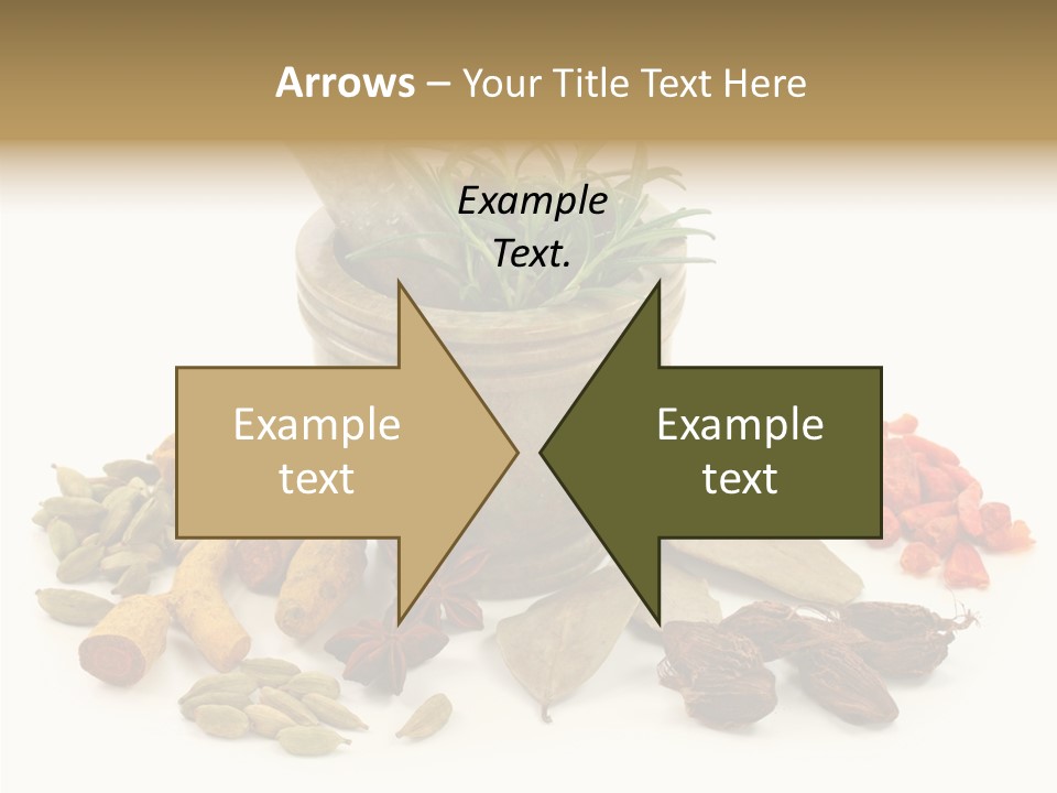 Studio Pestle Leaves PowerPoint Template