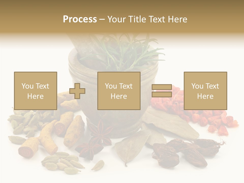 Studio Pestle Leaves PowerPoint Template