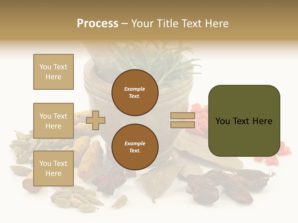 Studio Pestle Leaves PowerPoint Template