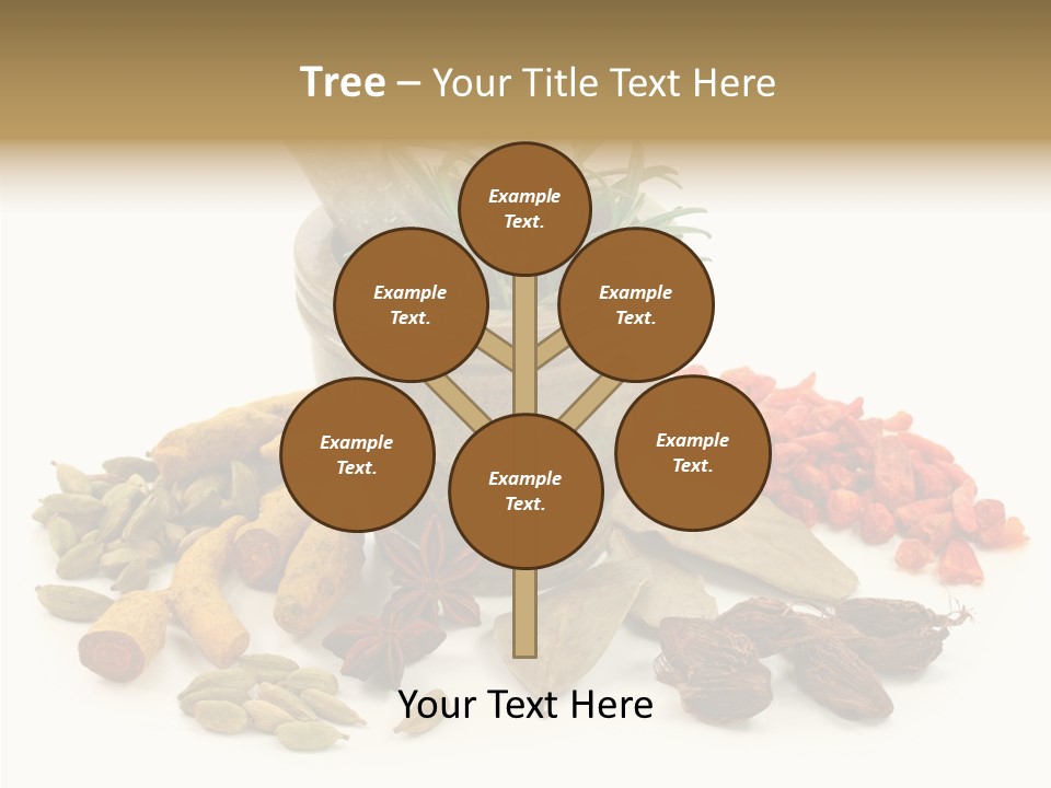 Studio Pestle Leaves PowerPoint Template