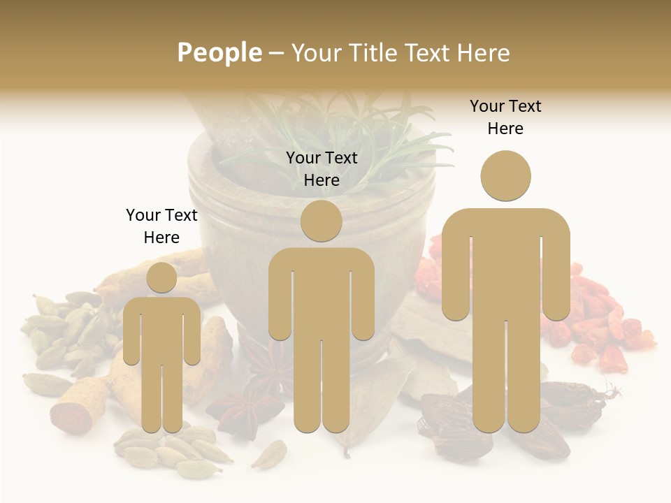 Studio Pestle Leaves PowerPoint Template