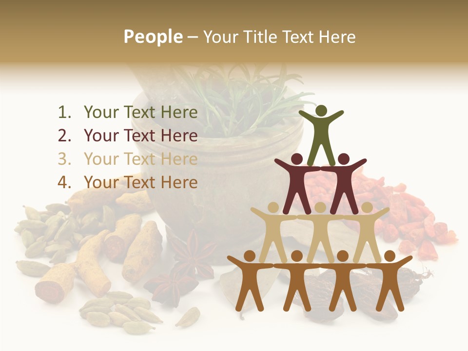 Studio Pestle Leaves PowerPoint Template