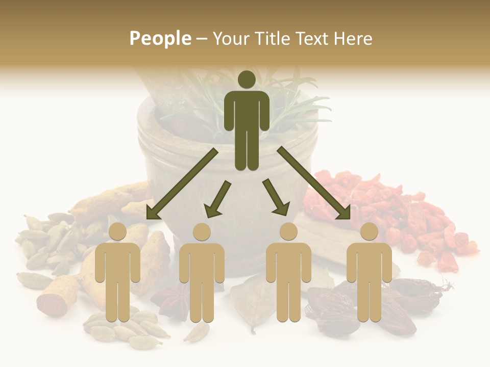 Studio Pestle Leaves PowerPoint Template