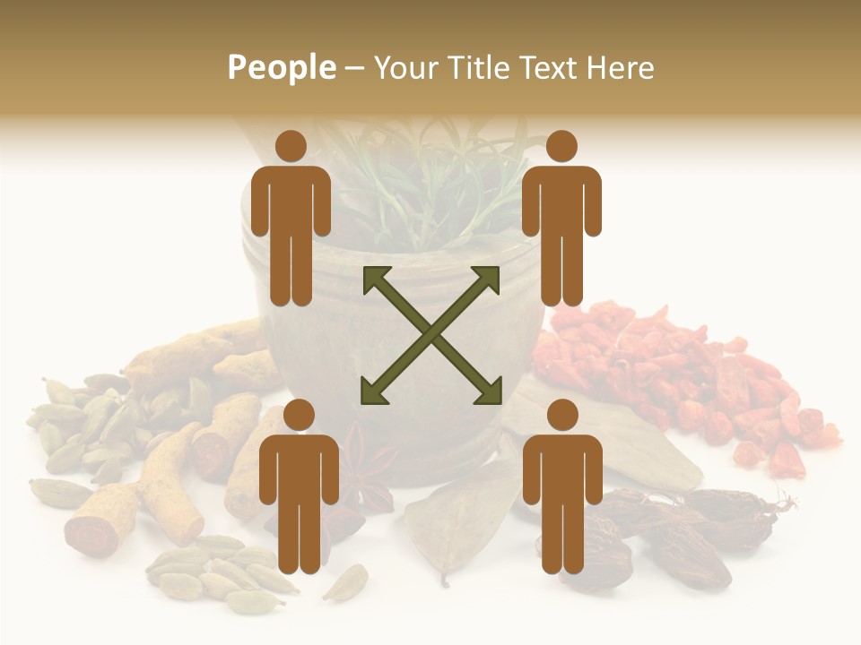 Studio Pestle Leaves PowerPoint Template