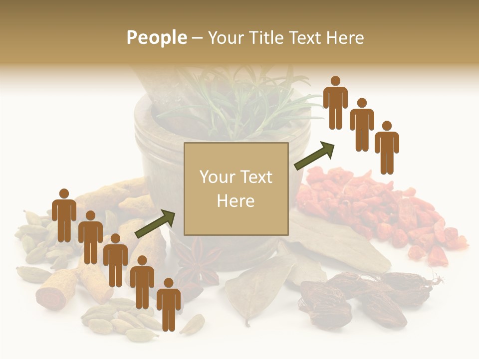 Studio Pestle Leaves PowerPoint Template