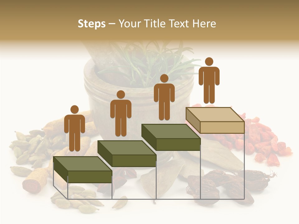 Studio Pestle Leaves PowerPoint Template